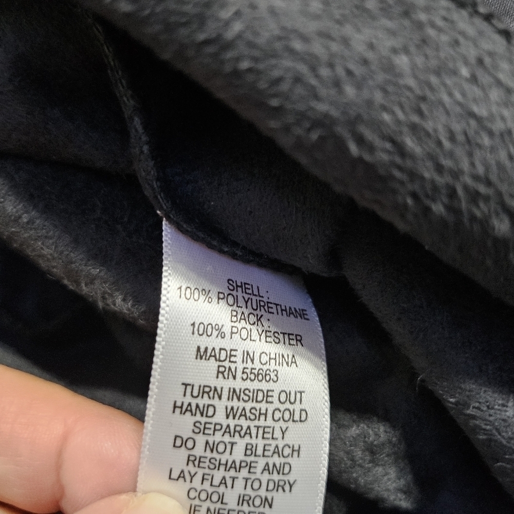 Nicole Miller Faux Leather  Snakeskin Black 100% Polyurethane Leggings Sz S - Picture 6 of 7